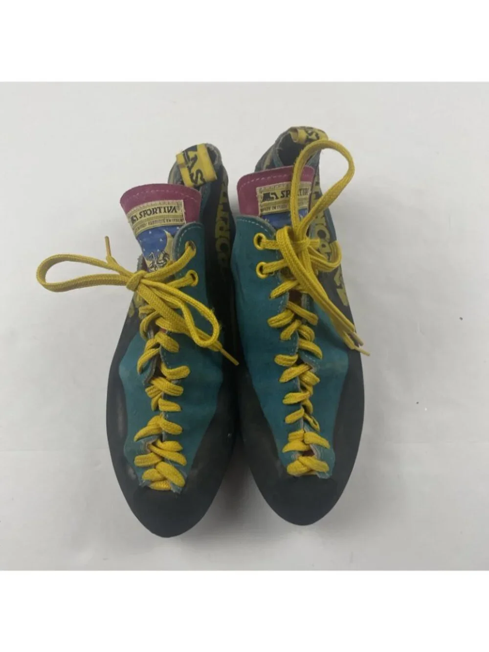 Vintage La Sportiva Climbing On The Moon Label Climbing Shoes Men’s US 8 EU 41
